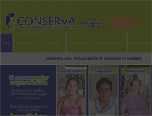 Tablet Screenshot of conserva.org.mx